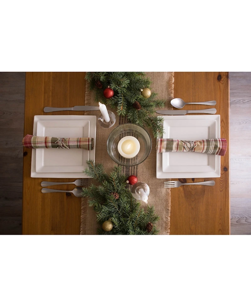 Design Imports Burlap Table Runner 14" x 72"
