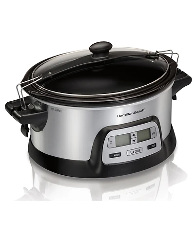 Hamilton Beach Programmable Flex Cook 6 Quart Slow Cooker - 33861