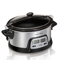 Hamilton Beach Programmable Flex Cook 6 Quart Slow Cooker - 33861