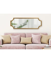 Kate and Laurel Hogan Framed Scallop Full Length Wall Mirror - 18" x 48"