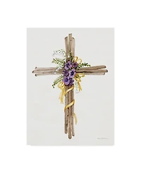 Kathleen Parr Mckenna Easter Blessing Cross I Canvas Art - 20" x 25"