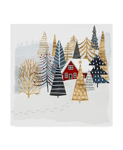 Victoria Borges Christmas Chalet I Canvas Art - 20" x 25"