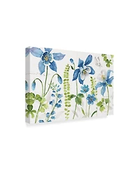 Lisa Audit Blue and Green Garden I Canvas Art - 20" x 25"