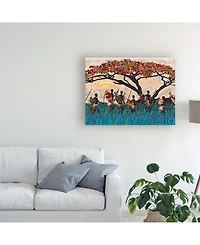 Alonzo Saunders Planes of Africa Iii Canvas Art - 27" x 33.5"