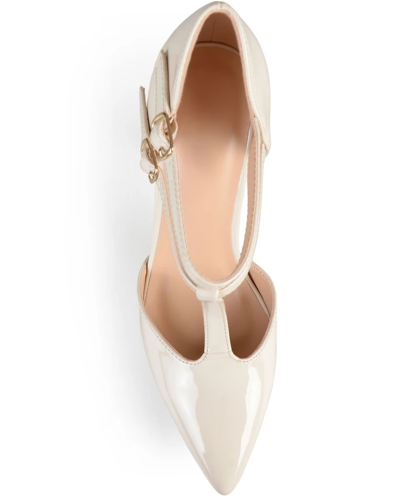 Journee Collection Women's Tru T Strap Stiletto Pumps