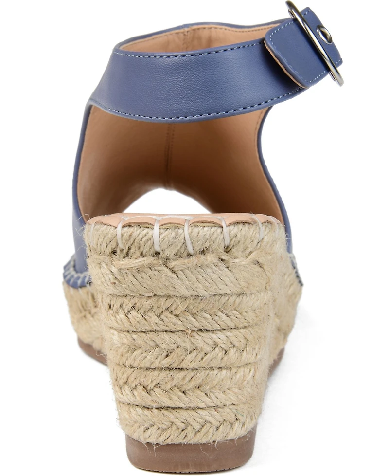 Journee Collection Women's Crew Espadrille Sandals