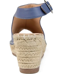 Journee Collection Women's Crew Espadrille Sandals