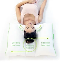 Rio Home Fashions Sleep Yoga Dual Sleep Neck Pillow