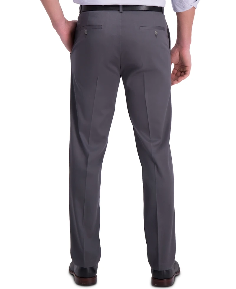 Haggar Men's Iron Free Premium Khaki Straight-Fit Flat-Front Pant