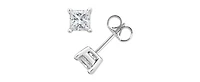 Princess-Cut Diamond Stud Earrings in 10k White Gold (1/10 ct. t.w.)