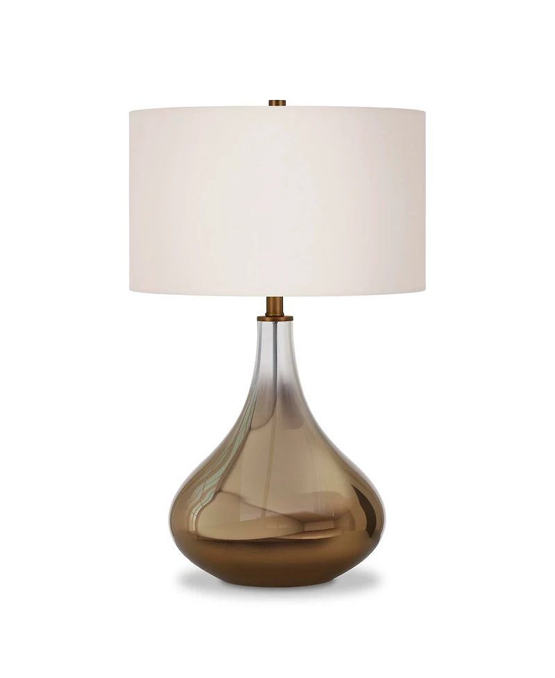 Hudson & Canal Mirabella Table Lamp In Ombre Brass Colored Glass