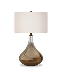 Hudson & Canal Mirabella Table Lamp In Ombre Brass Colored Glass