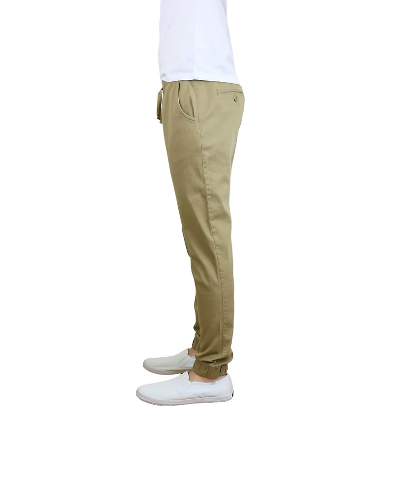 Galaxy By Harvic Men's Basic Stretch Twill Joggers