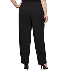 Alex Evenings Plus Slim-Leg Crepe Pants
