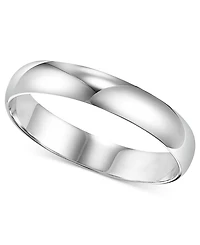 Men's Platinum Ring, 4mm Wedding Band