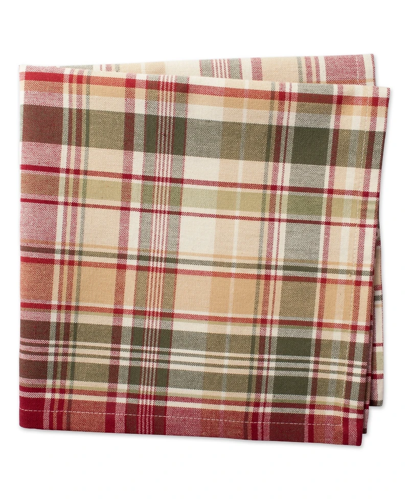 Design Imports Give Thanks Plaid Napkin, Set of 6