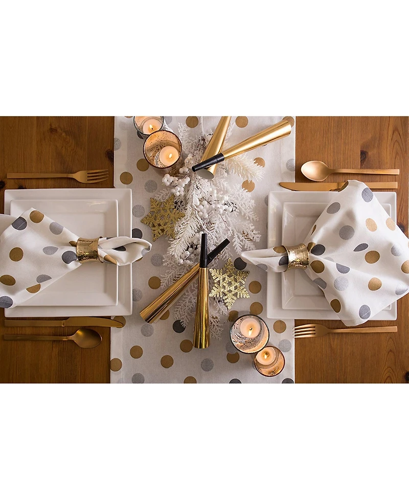Design Imports Metallic Confetti Table Runner