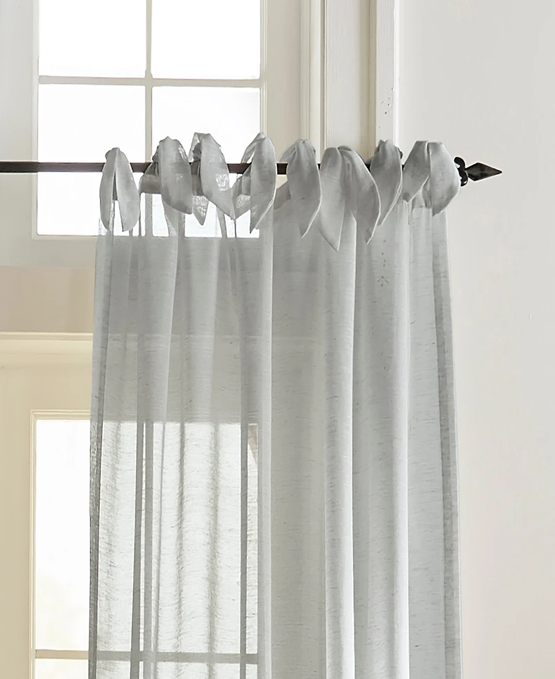 Elrene Home Fashions Vienna Tie-Top Sheer Window Curtain