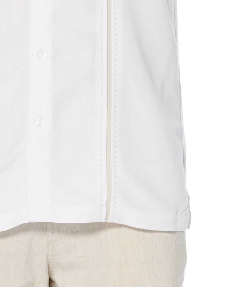 Cubavera Men's Big & Tall Stripe Short Sleeve Shirt