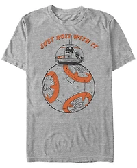 Star Wars Men's Bb-8 Just Roll With It Short Sleeve T-Shirt