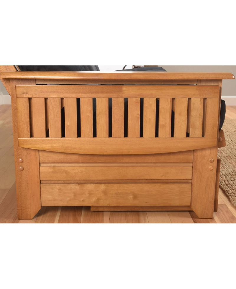 Phoenix Futon in Butternut Finish