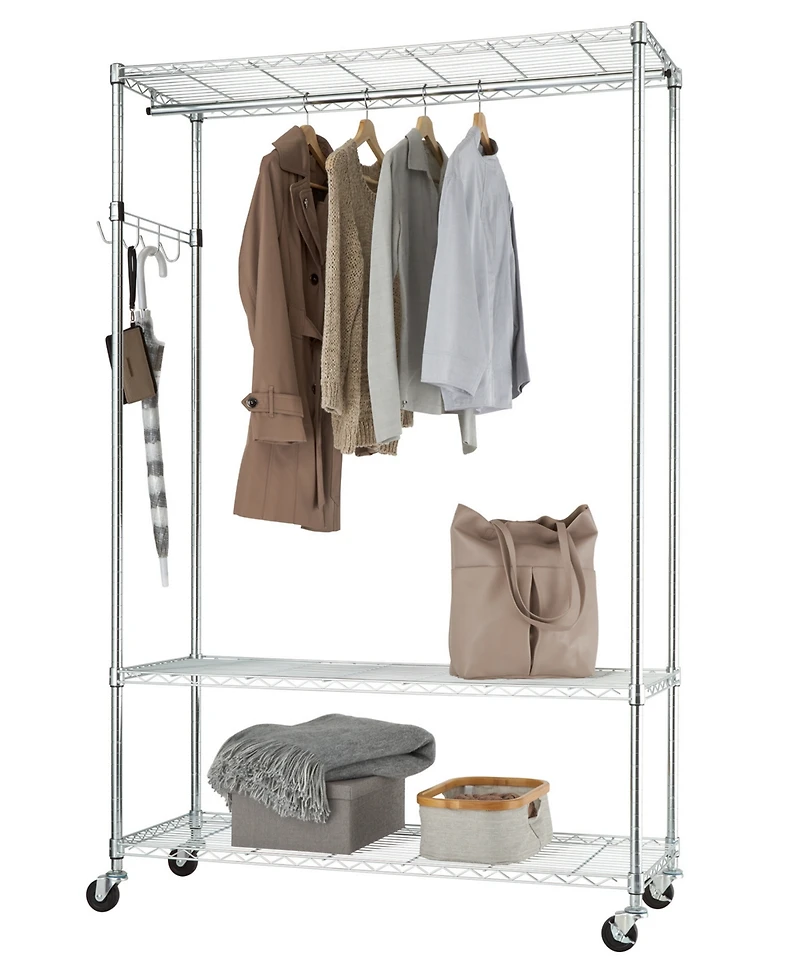 Trinity 3-Tier Rolling Garment Rack