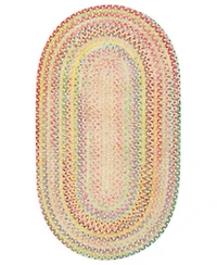 Capel Cutting Garden Oval Braid Buttercup Area Rug