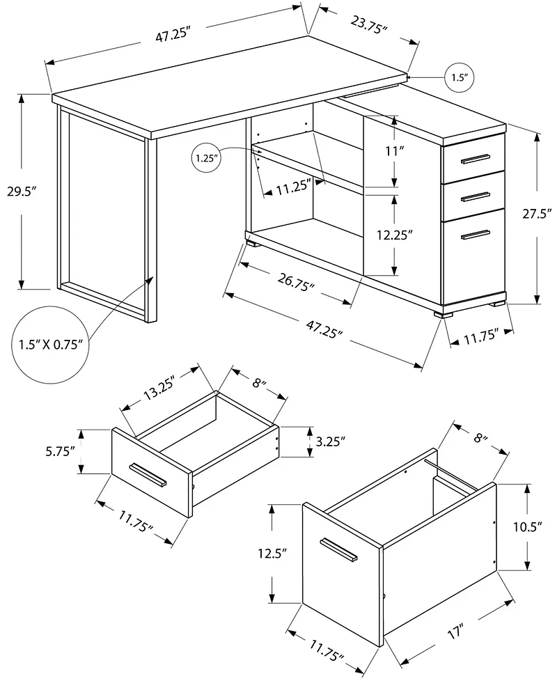 Monarch Specialties Computer Desk