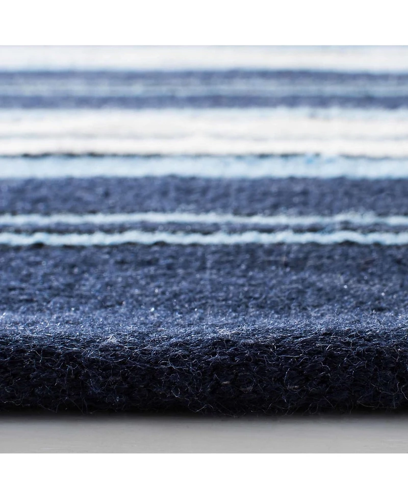 Lauren Ralph Lauren Leopold Stripe LRL2462A Navy 5' X 8' Outdoor Area Rug