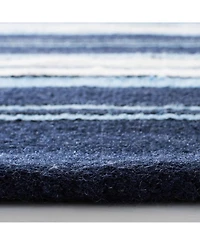 Lauren Ralph Lauren Leopold Stripe LRL2462A Navy 5' X 8' Outdoor Area Rug