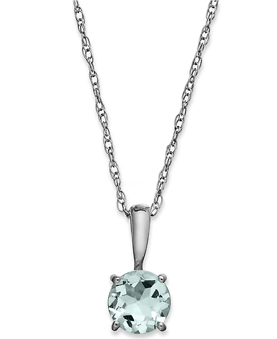 Birthstone Pendant 14k Gold or White