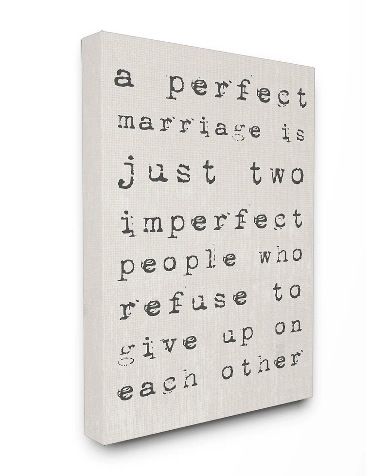 Stupell Industries A Perfect Marriage Canvas Wall Art, 16" x 20"