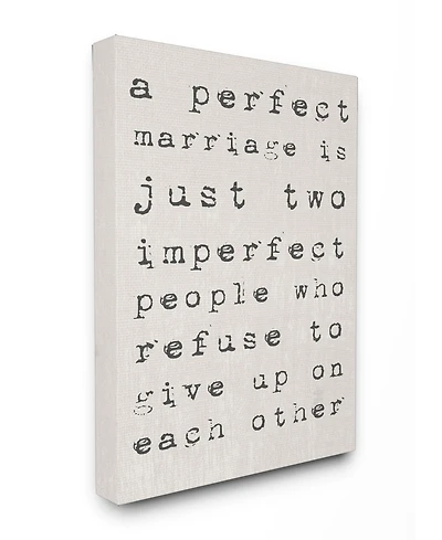 Stupell Industries A Perfect Marriage Canvas Wall Art, 16" x 20"