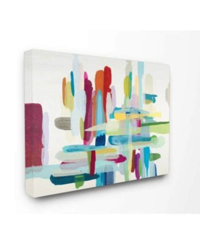 Stupell Industries Colorful Cross Hatch Abstraction Art Collection