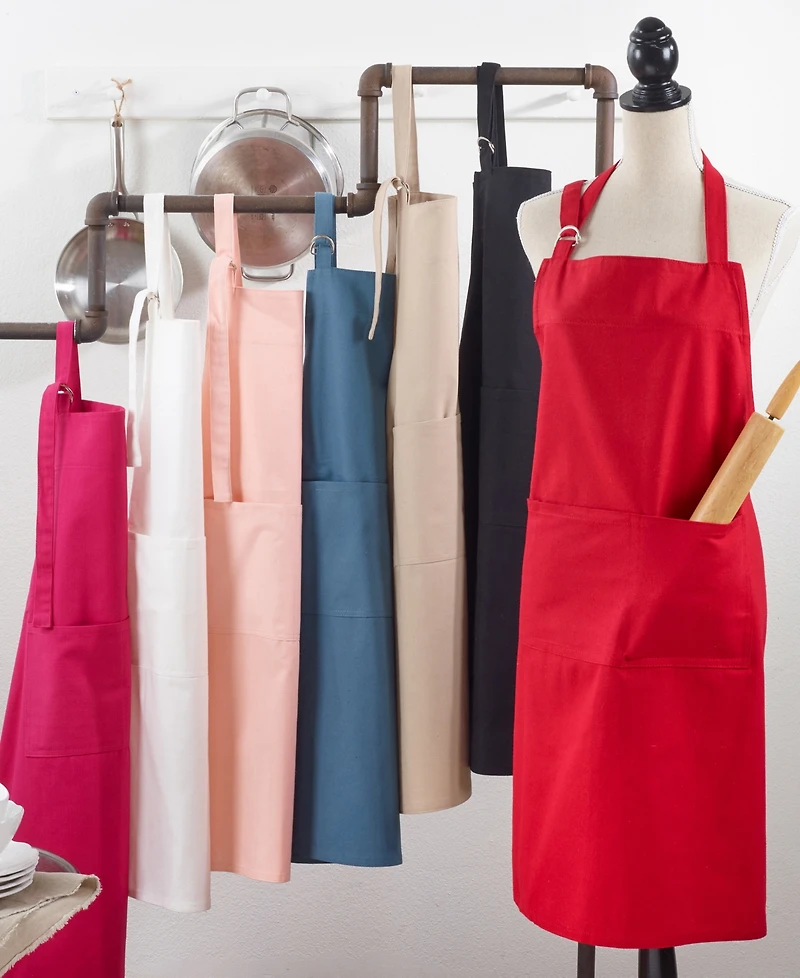 Saro Lifestyle Classic Cuisine Denim Pocket Apron