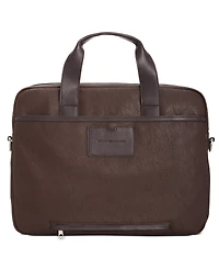Tommy Hilfiger Men's Pebble Faux-Leather Leo Briefcase