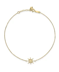 Captain Wheel Anklet in 14k Yellow Gold