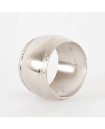 Saro Lifestyle Rounded Napkin Ring, Set of 4