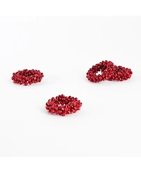 Saro Lifestyle Petite Jingle Bell Napkin Ring, Set of 4