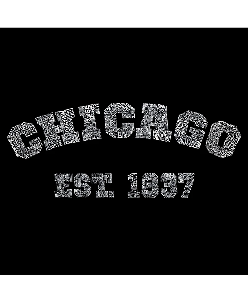 La Pop Art Men's Premium Word T-Shirt - Chicago 1837