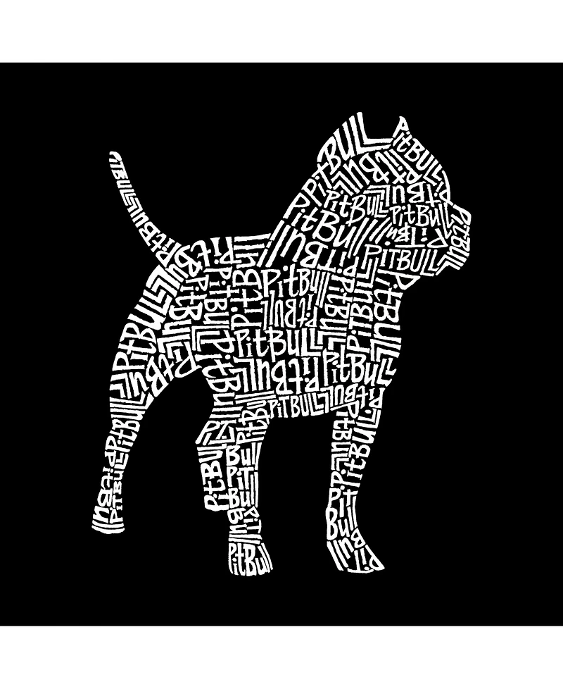 La Pop Art Men's Premium Word T-Shirt - Pit bull