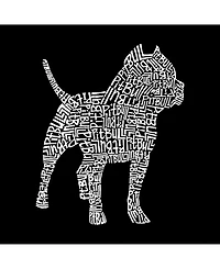 La Pop Art Men's Premium Word T-Shirt - Pit bull