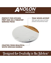 Anolon Teak & Marble Cutting Board