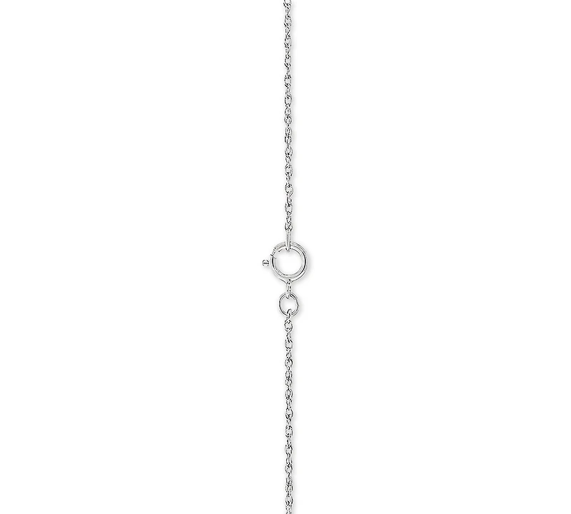 Diamond Mini-Heart Pendant Necklace (1/10 ct. t.w.) in Sterling Silver and 14k Gold