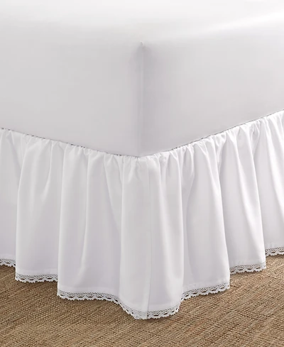 Laura Ashley Crochet Ruffled Cotton Bedskirt, King