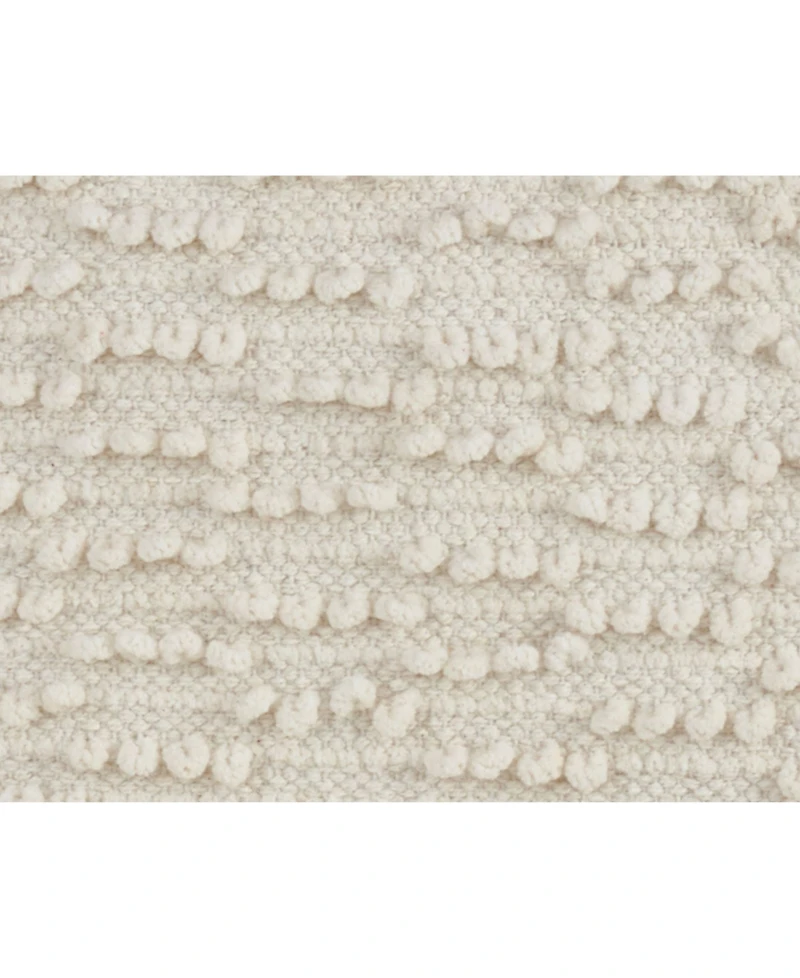 Saro Lifestyle Nubby Decorative Pillow, 12" x 20"