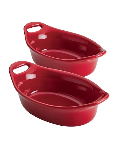 Rachael Ray Ceramics 2-Pc. Oval Au Gratin Set