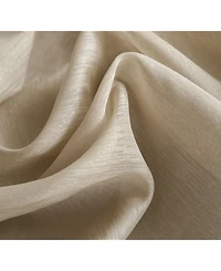 Hlc.me 2 Piece Semi Sheer Voile Window Curtain Drapes Grommet Panels for Bedroom