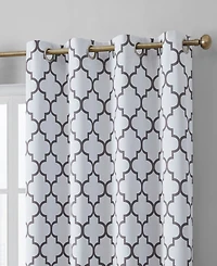 Hlc.me Lattice Print Drape Blackout Curtains Pattern - Weather Insulated Curtains