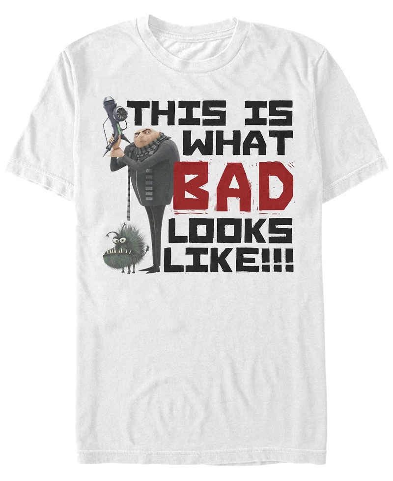 Minions Illumination Men's Despicable Me Gru Bad Looks Like This Short Sleeve T-Shirt